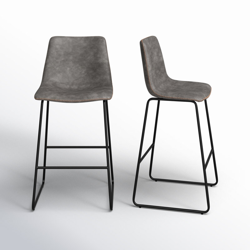 Cal Barstool - Antique Grey, Gray, Bar Stool (30" Seat Height)