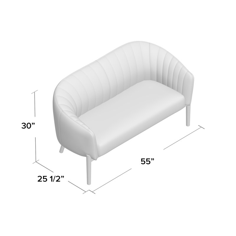 Causeuse Kerby, Gris anthracite