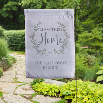 Drapeau de jardin personnalisé Bless This Home
