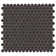 Eden 2.0 Modern Rimmed Penny Round Polished Porcelain Mosaic