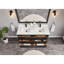 60" Solid Wood Sink Vanity  With 1' Artificial Stone Top-439160361