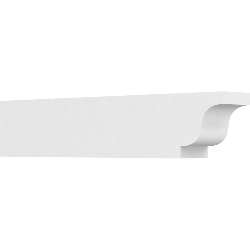4"W x 6"H x 30"L Standard Newport Architectural Grade PVC Rafter Tail, 6"H x 4"W x 30"D
