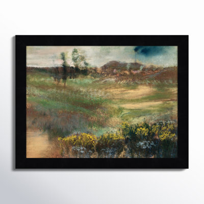 Edgar Degas's Landscape With Smokestacks Print