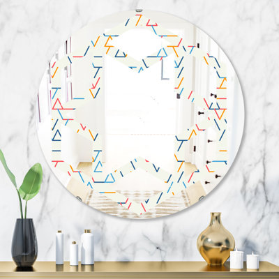 Abstrait géométrique. Motif. Miroir mural Hexagon Star