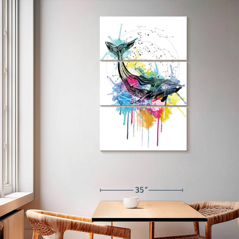 Brampt Whale, 65" H x 42" W