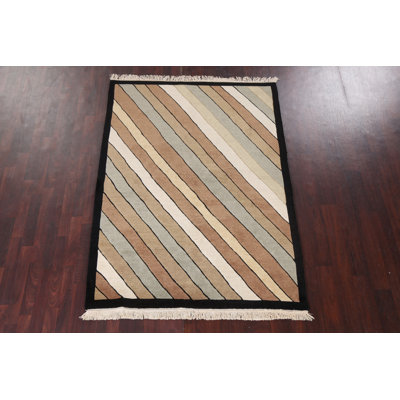 Tapis népalais à teinture végétale noué à la main 5 x 7