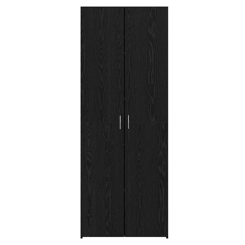 Highboard 70X42.5X185 Cm Engineered Wood, Black Oak