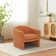 33.75'' W Teddy Fleece Upholstered  Accent  Barrel Chair