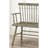Gray Wood Bench With Spindle Back In Relaxed Style Wooden Interior-425980449