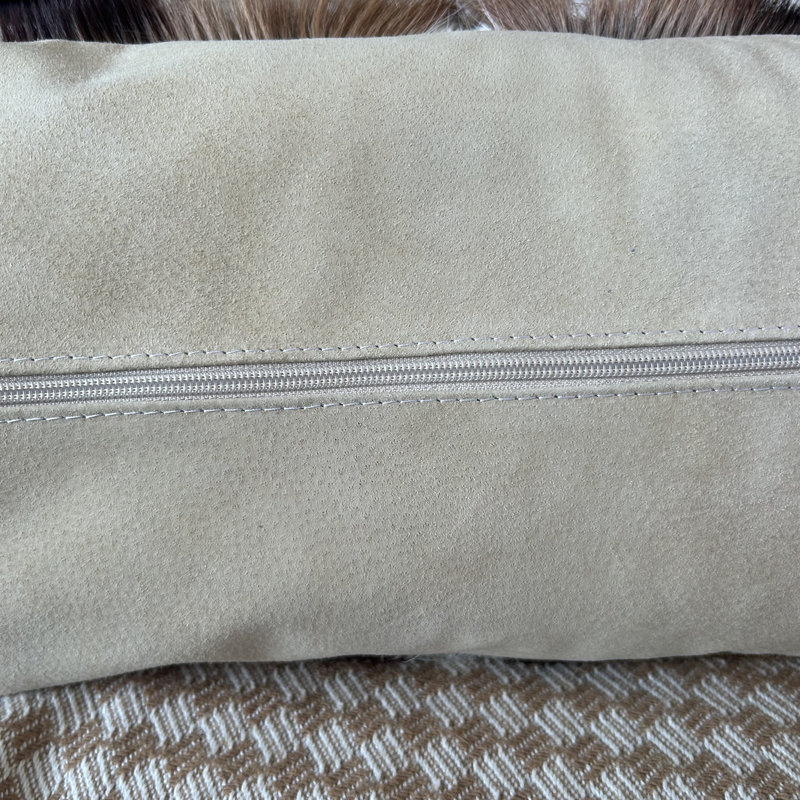 Springbok Leather/Suede Pillow Cover