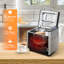 Machine à pain Simzife, machine à pain de 2 livres avec distributeur automatique de fruits et de noix, convient pour 3 tailles de pain et 3 couleurs de croûte, 25 programmes