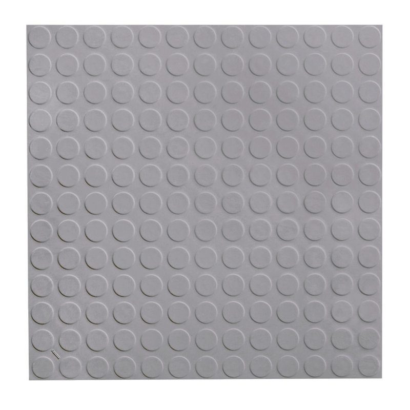 Carreaux de plancher de garage gris 19,69 po x 19,69 po low profile