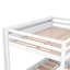 Lit superposé convertible en bois avec escalier de rangement, table de chevet et 3 tiroirs-1870538397