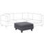 UNSTAD 76cm Wide Standard Ottoman-101019110