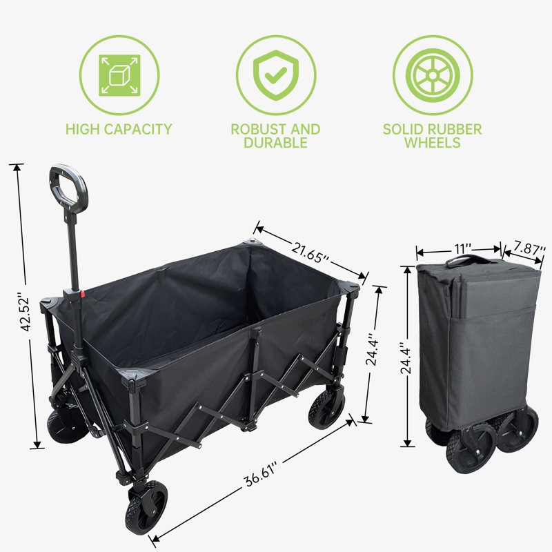 Collapsible Foldable Outdoor Garden Carts