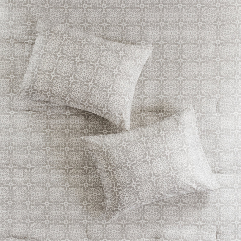 Ensemble de literie élégant en coton, ivoire, confort réversible, décoration intérieure