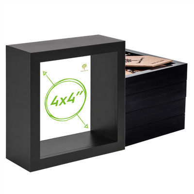 Nicola Spring - 3D Deep Box Photo Frames - Pack of 5