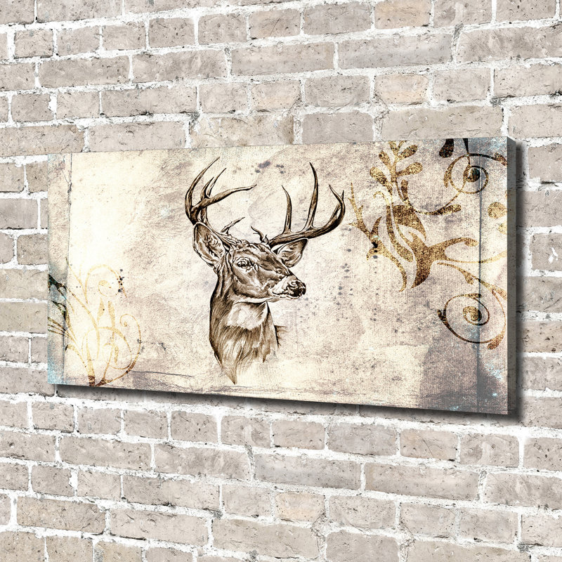 Deer - Wrapped Canvas Print