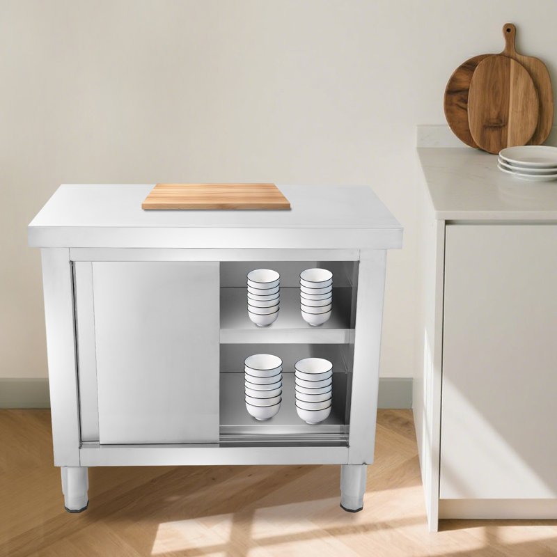Table de travail en acier inoxydable