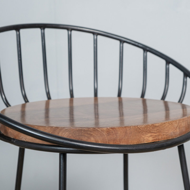 Adamczak Counter Stool with Metal Frame