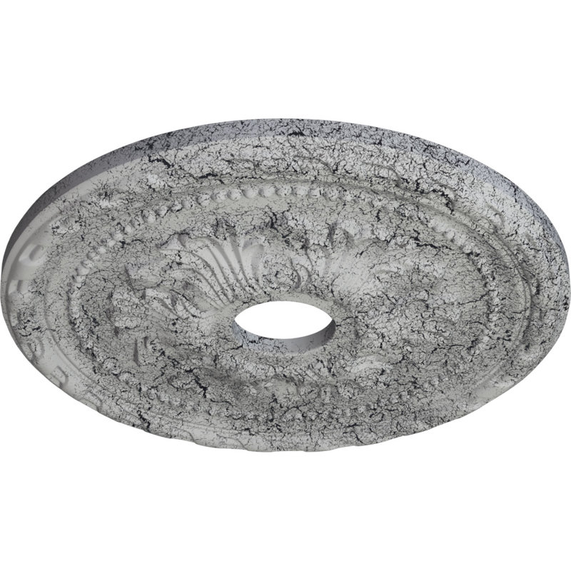 20 médaillons de plafond Palmetto de 20 7/8 po x 3 5/8 po x P 1 5/8 po (convient aux auvents de 5 po ou moins)