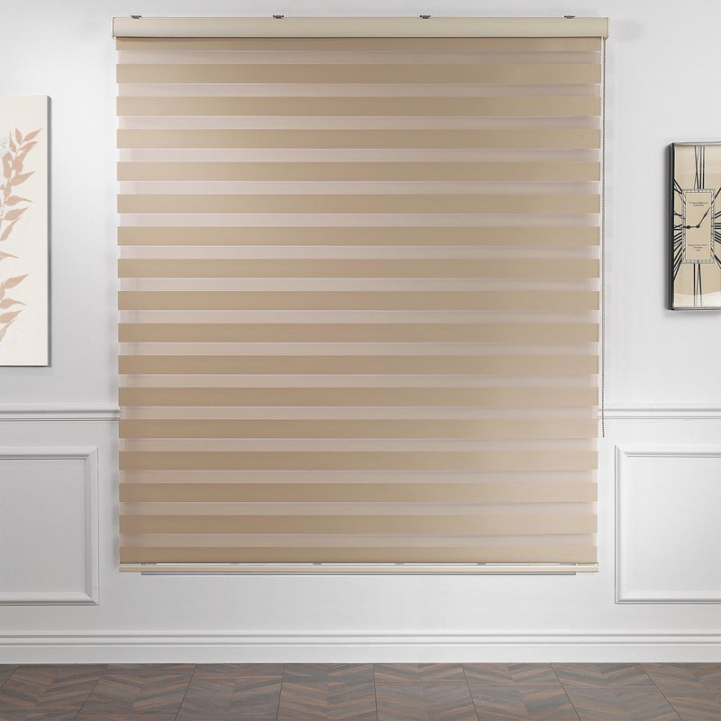 Semi Sheer Roller Shade, Brown, 185cm L x 102cm W