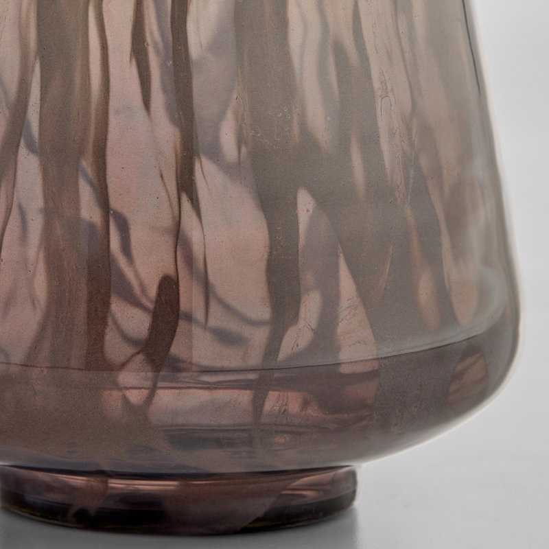 Billow Handmade Glass Table Vase, 15.25" H x 7.25" W x 7.25" D