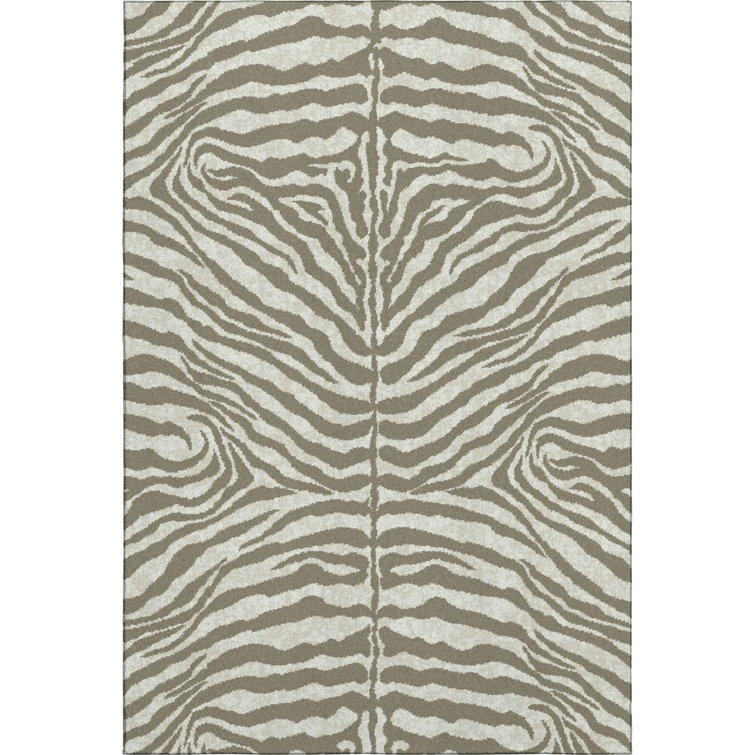 Premium Machine Washable Kishonna AMF42 Taupe Rug