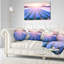Champ de fleurs en jacinthe - coussin à imprimé paysage-30028926-30028923