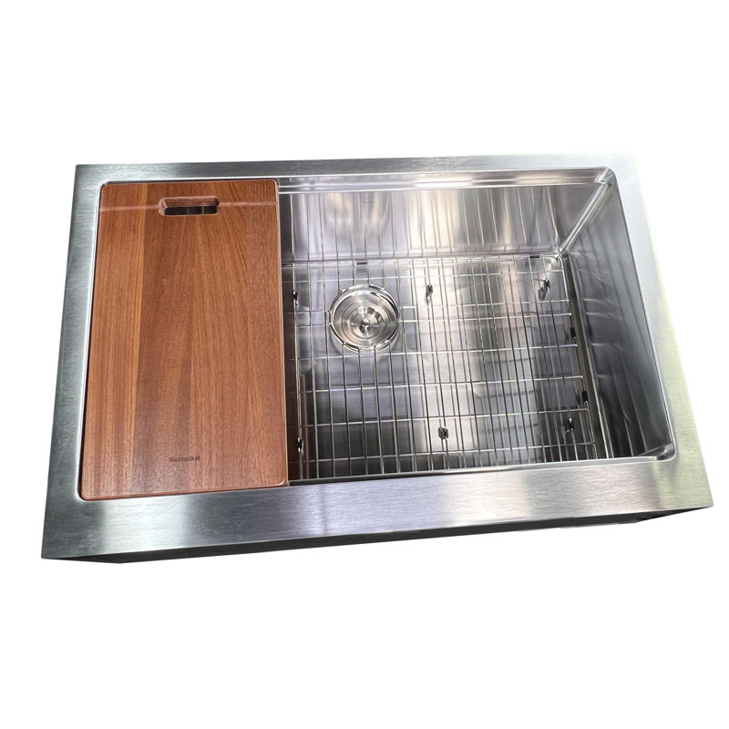 Pro Series 33'' L Stainless Steel Single Basin Kitchen Sink