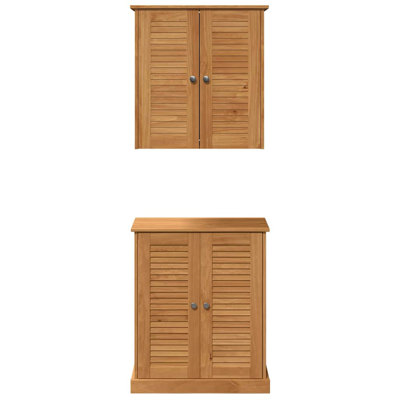 Bathroom Furniture Set With Shelf 2 Pcs 67.5 X 34 X 80 Cm
