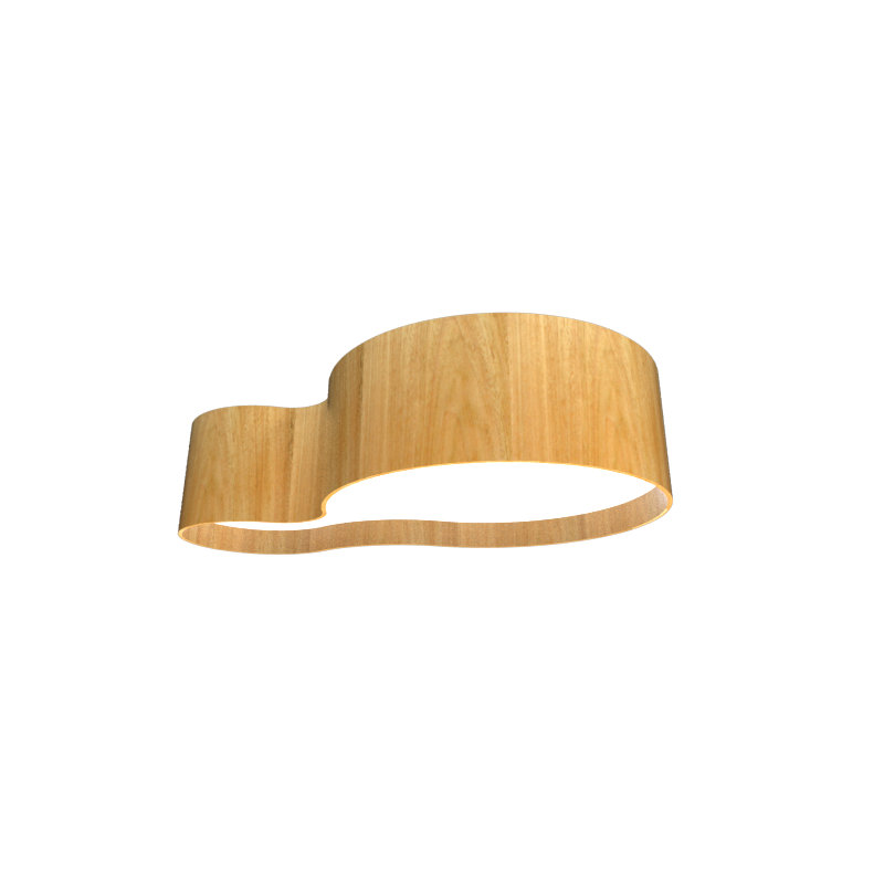 Orgânico 1 - Light LED Flush Mount, Louro Freijo