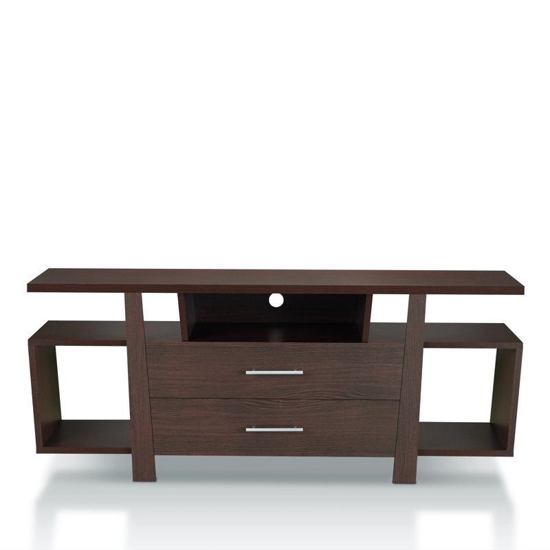 Dicha Unfinished TV Stand for TVs up to 70", Espresso