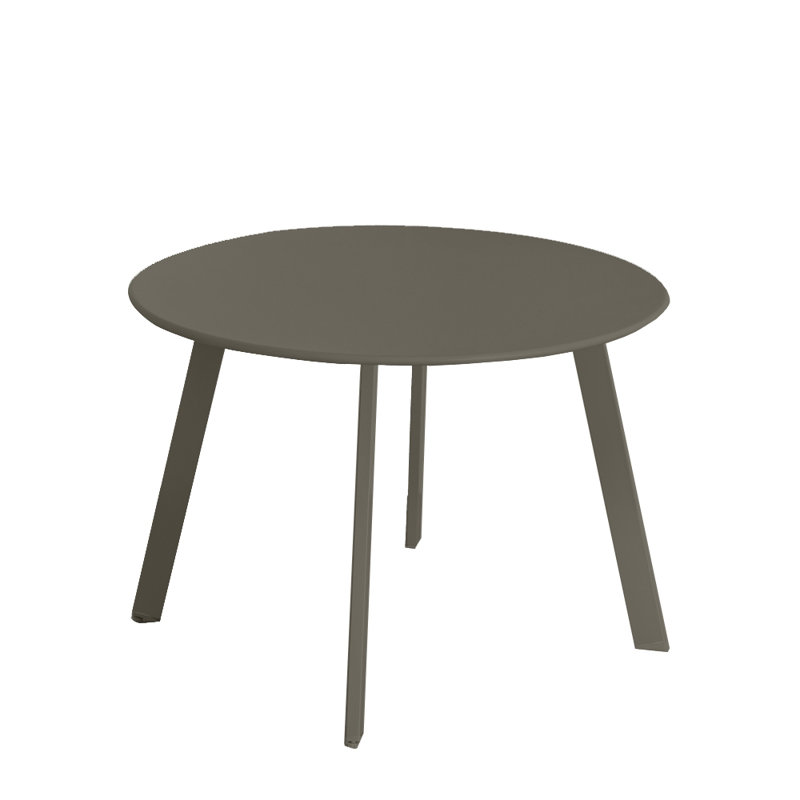 Mccreight Round Metal Outdoor Coffee Table , cm W cm D, 42cm H x 60cm W x 60cm D, Grey