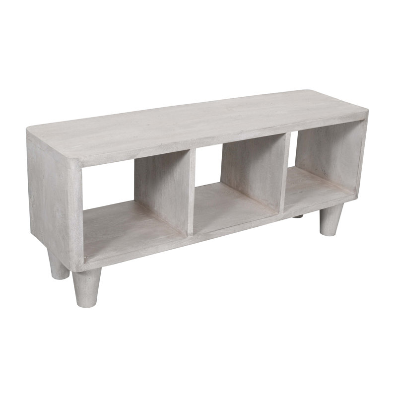 Chertsey 62'' Solid Wood Console Table, Sea Drift Gray