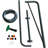6.5 in. H Steel Wall Mounted Outdoor Shower