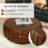 Round Solid Wood Carved Coffee Table With Elegant Sculptural Design