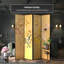 Paravent Seasons on Gold