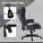 High Back Vibration Massage Office Chair with 6 Vibration Points, Heated Reclining with Remote-329390555