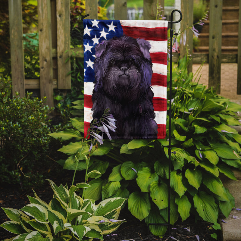 Polyester à 2 côtés 15 x 11 po drapeau de jardin, Affenpinscher