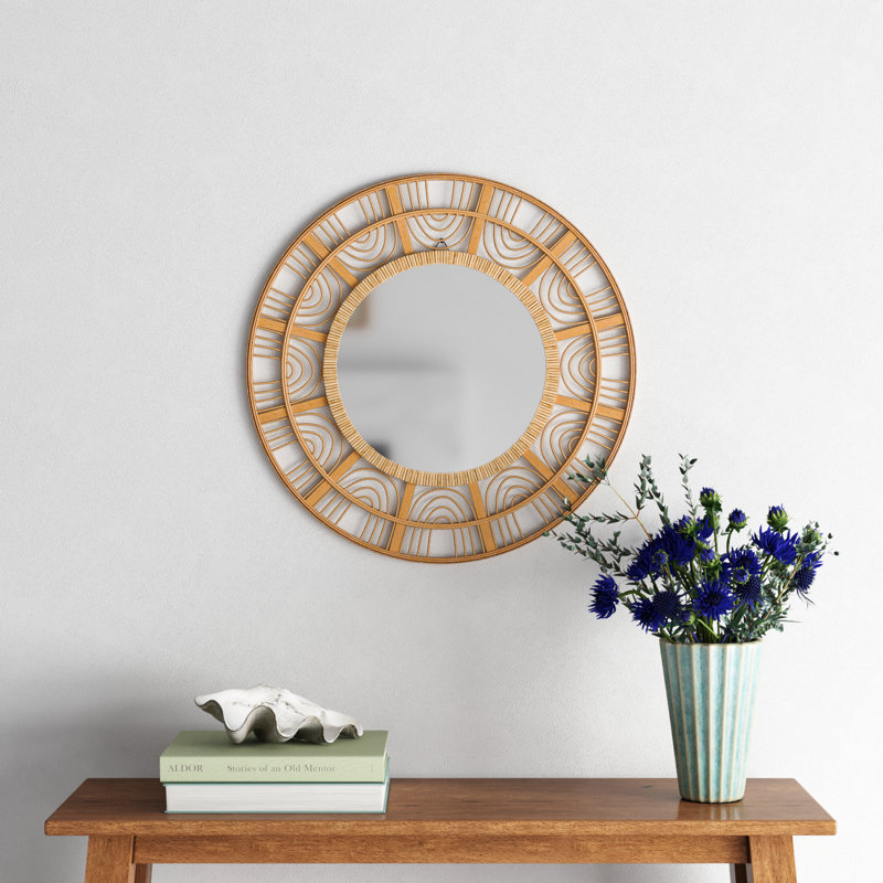 Lecroy Zen Radiance Rattan Wall Mirror