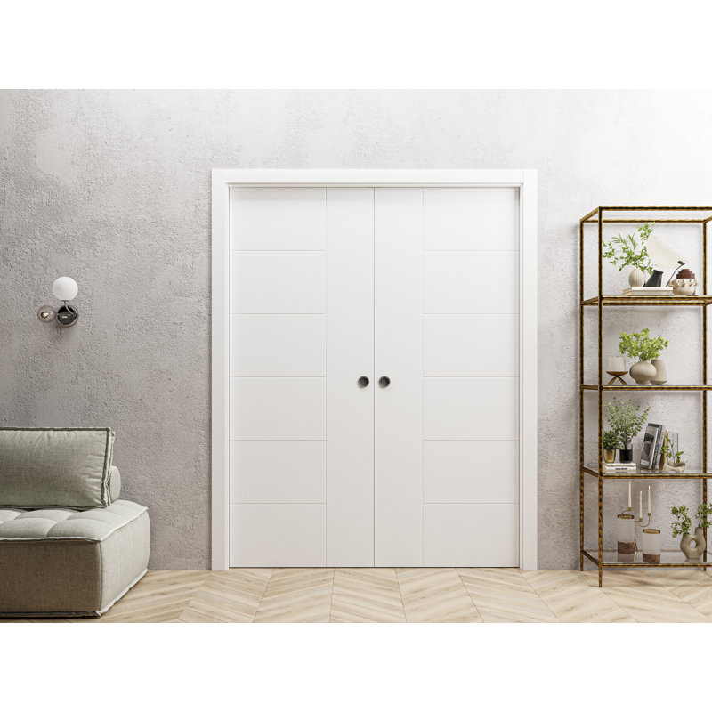 Porte standard à panneaux en bois massif, 28 po x 96 po