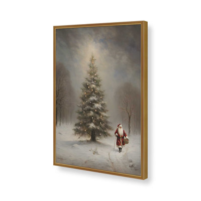 «Santa's Tree» par Jo Moulton, reproduction d'art sur toile