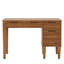 Rectangular Computer Desk With Wood Brown Engineered Wood Top And Wood Brown Base For Home Office