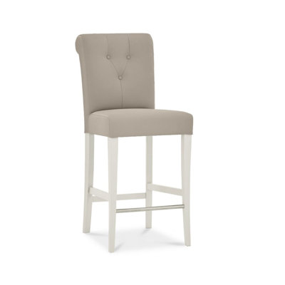Snider Upholstered Adjustable Height Counter Stool with Solid Wood Frame