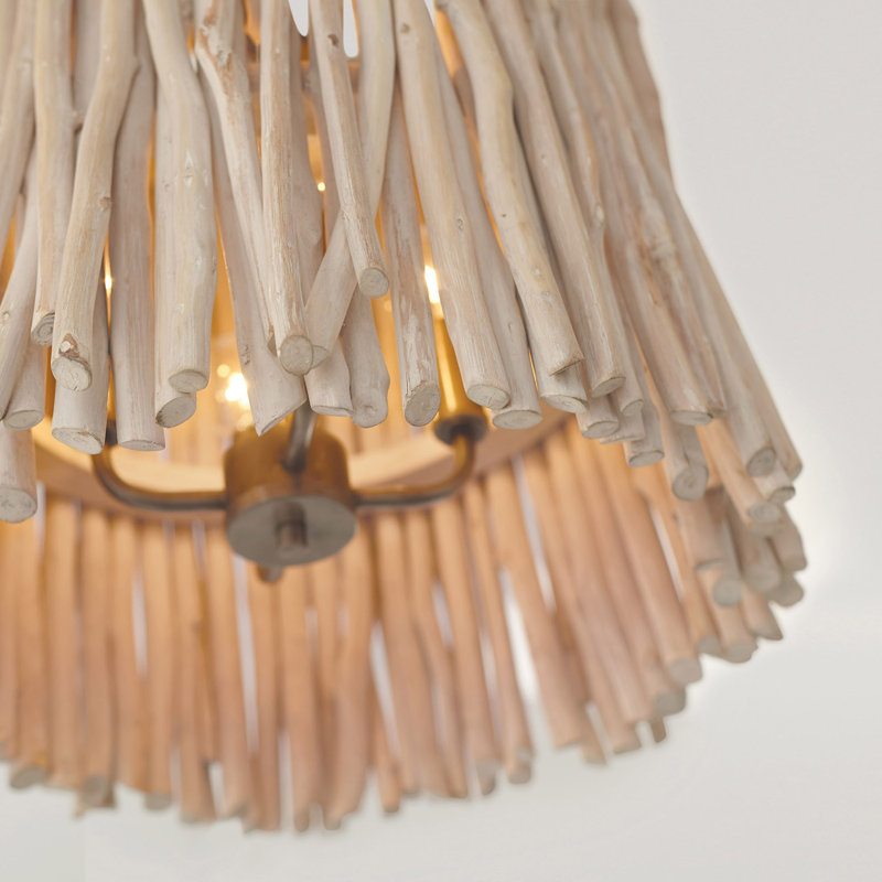 Altura 4 - Light White Washed Unique/Statement Pendant