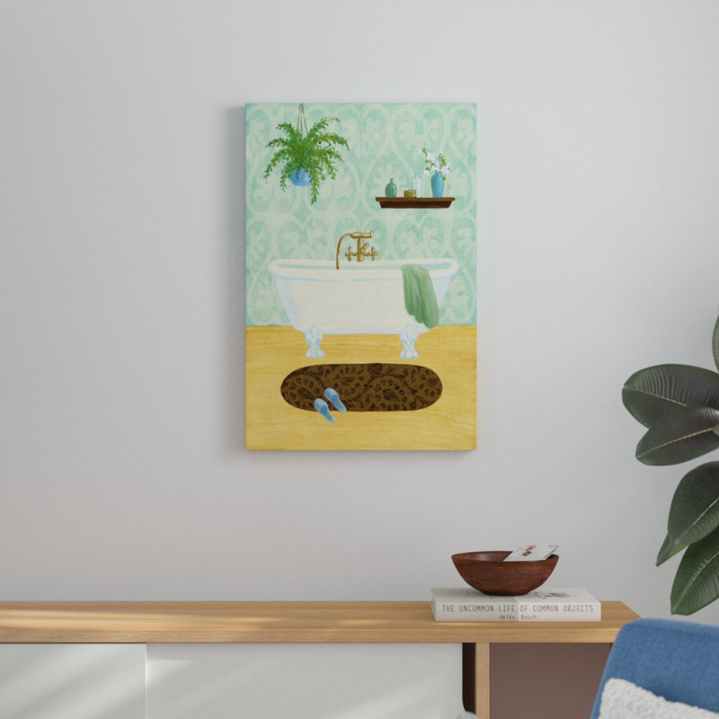 Bath Tranquility I - Painting Print, 76cm H x 51cm W, Wrapped Canvas
