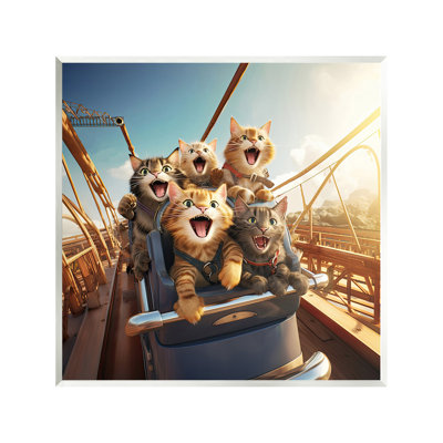 «Cats on Rollercoaster», art mural par Jim Baldwin