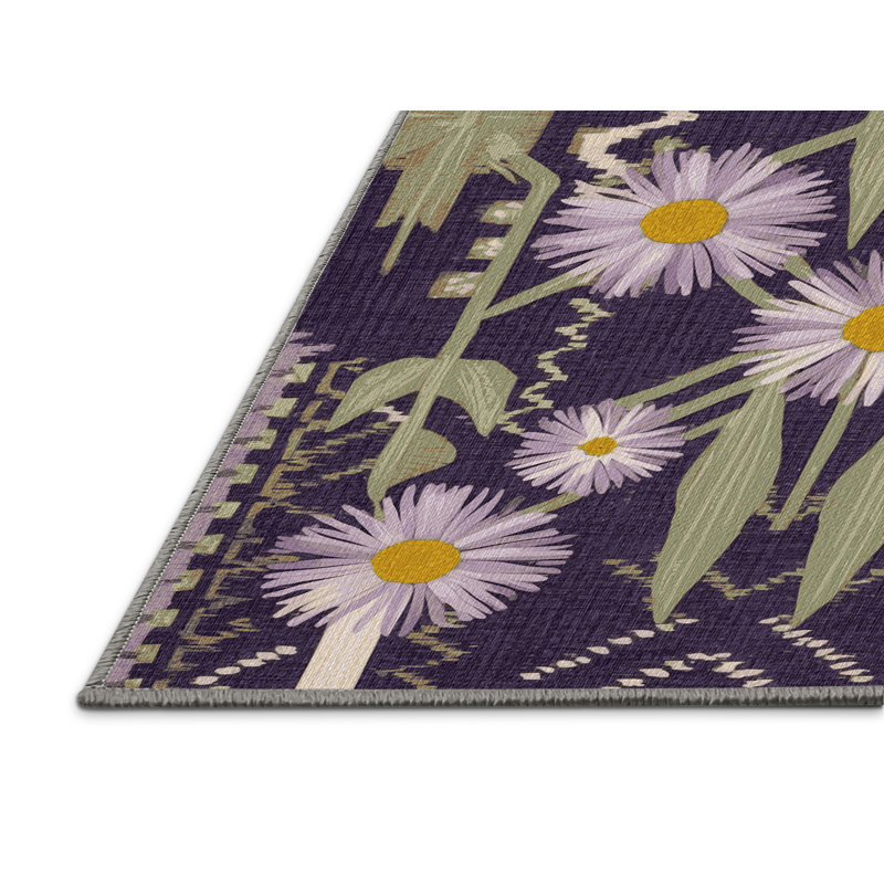Tapis lavable Mojave Aster Southwestern, Tapis de couloir 2 pi x 4 pi