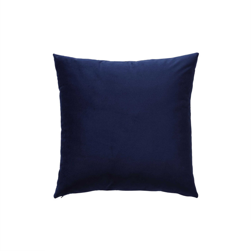 Pillow Cover & Insert, Square, Blue/Beige/Red, 20" H x 20" W